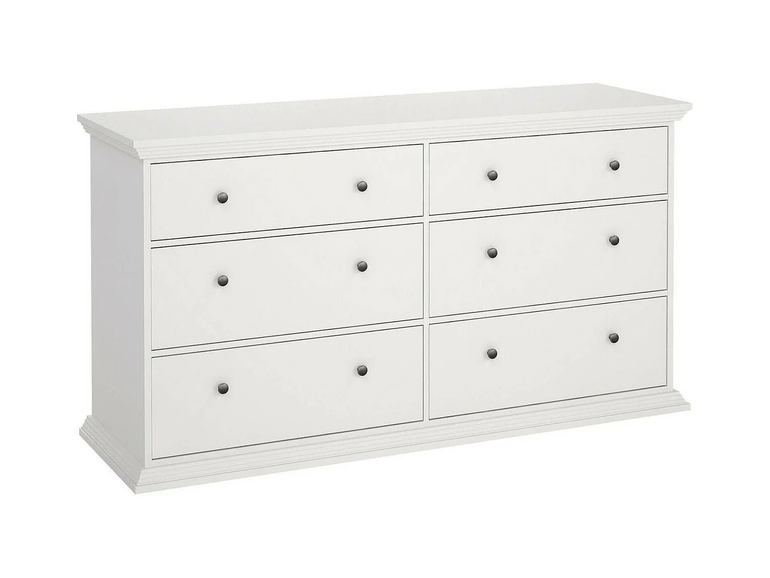 Buffet Dsanson, Buffet du salon, Commode de salon, Garde-manger de cuisine, 163x52 h88 cm, Blanc