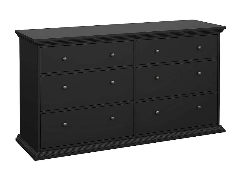 Dmora - Credenza Hibaru, 163x52 h88 cm, Nero