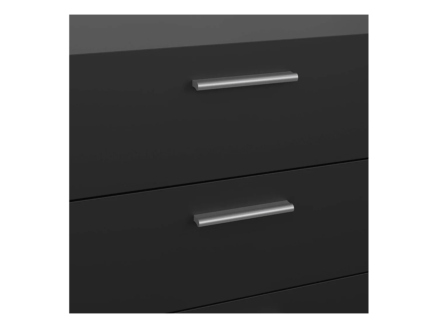 Kommode Dsattol, Wohnzimmerbuffet, Wohnzimmer-Sideboard, Moderne Küchen-Speisekammer, 140x40 h82 cm, Schwarz