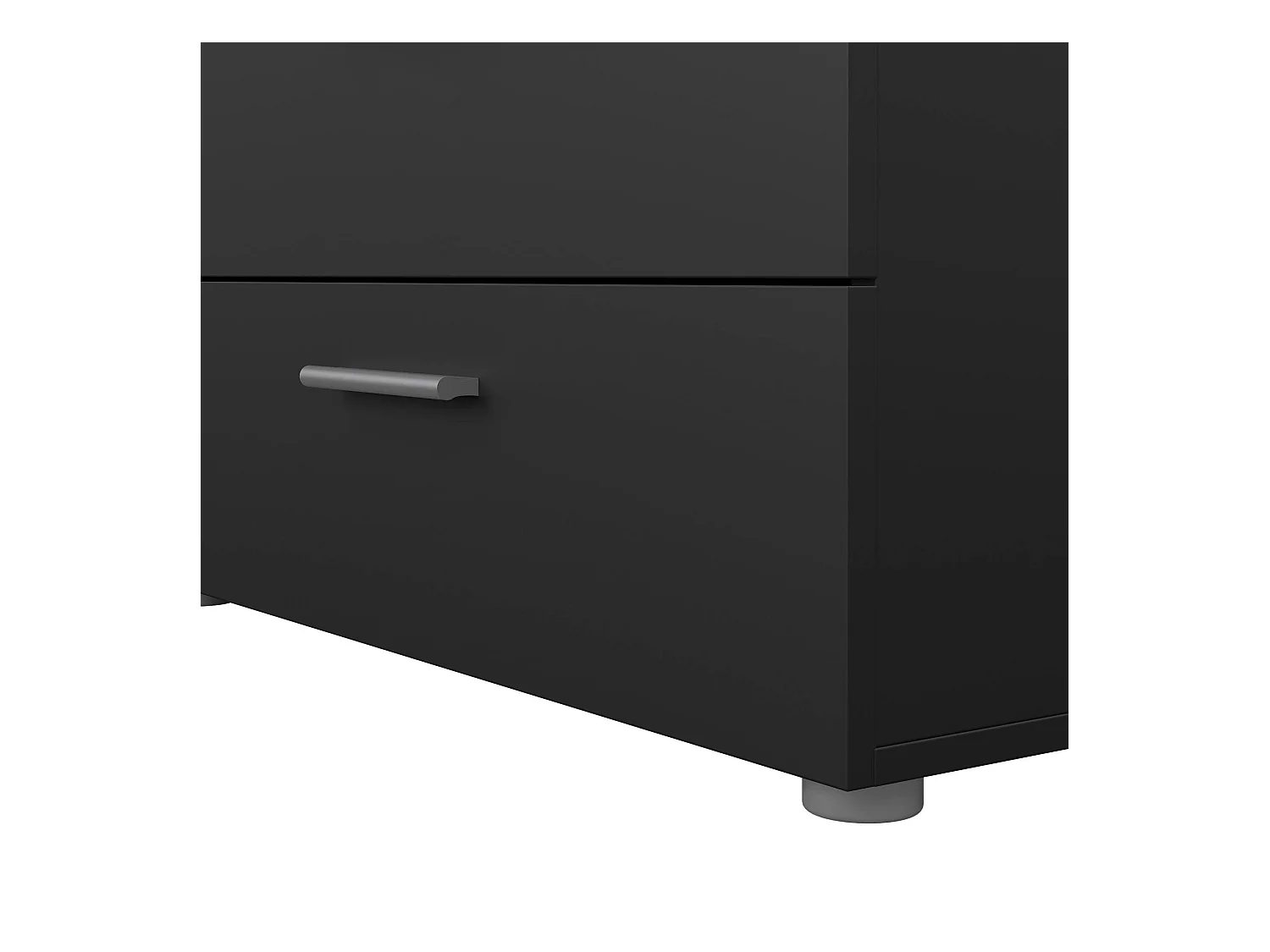 Kommode Dsattol, Wohnzimmerbuffet, Wohnzimmer-Sideboard, Moderne Küchen-Speisekammer, 140x40 h82 cm, Schwarz