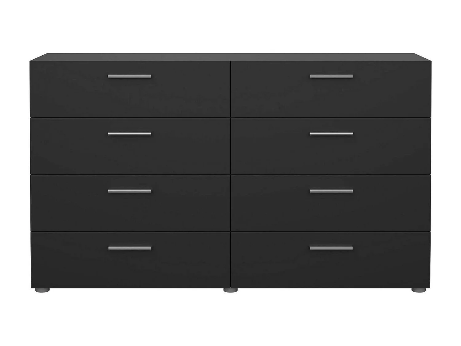 Dmora - Credenza Phethai, 140x40 h82 cm, Nero