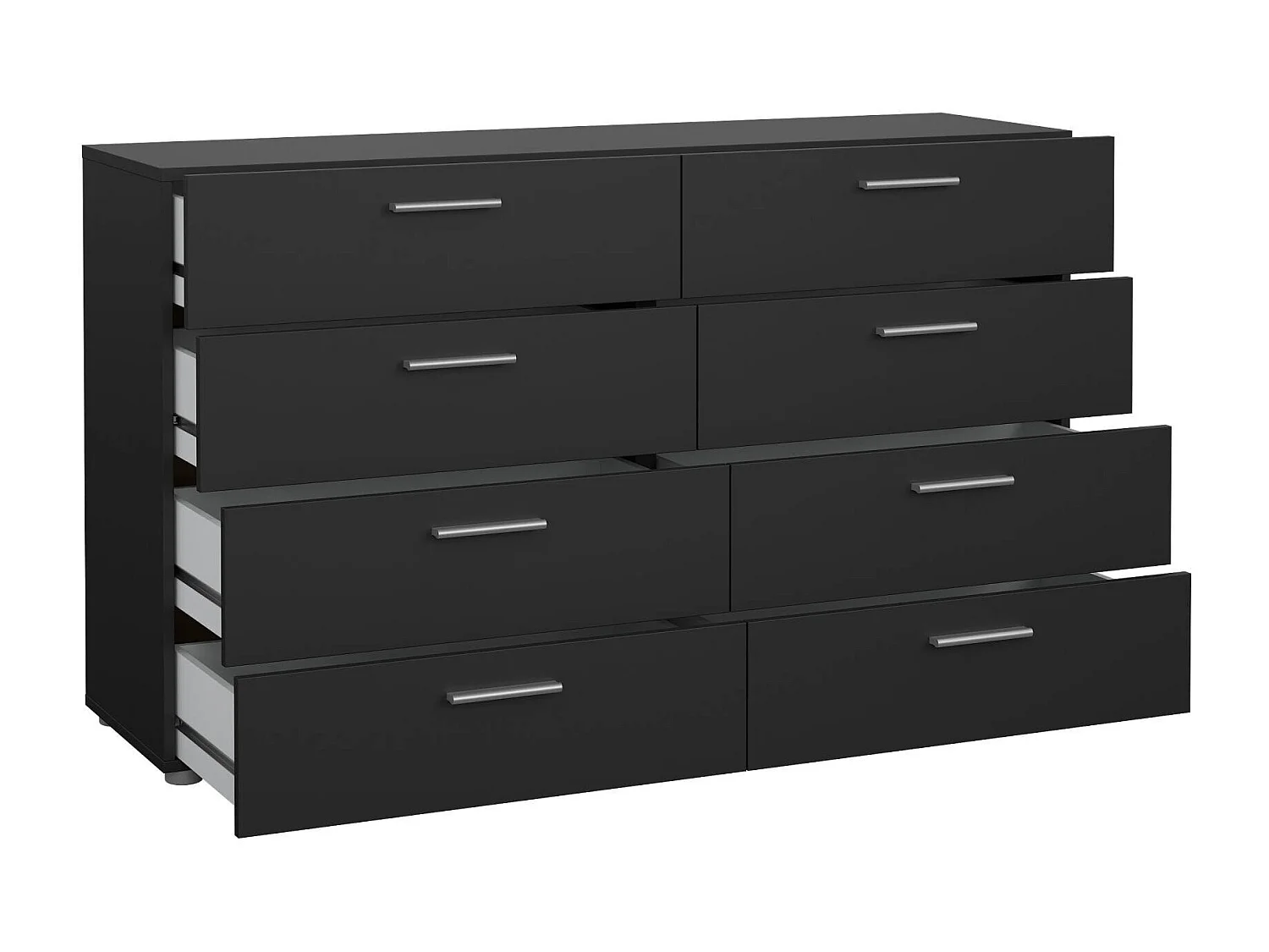 Dmora - Credenza Phethai, 140x40 h82 cm, Nero