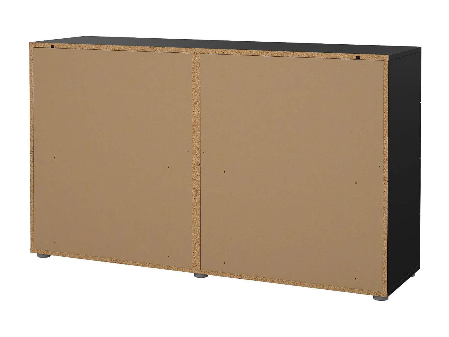 Dmora - Credenza Phethai, 140x40 h82 cm, Nero