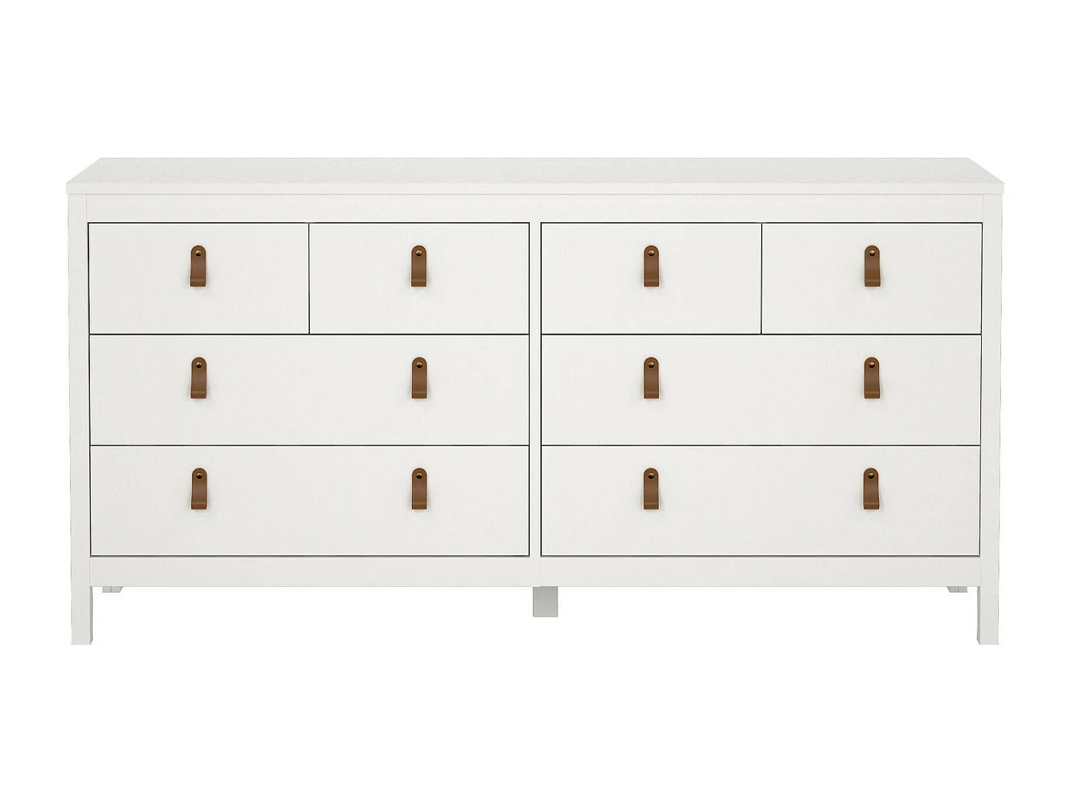 Buffet Dsart, Buffet du salon, Commode de salon, Garde-manger de cuisine, 160x38 h80 cm, Blanc