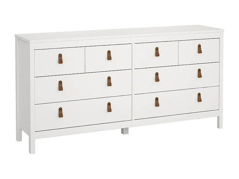 Buffet Dsart, Buffet du salon, Commode de salon, Garde-manger de cuisine, 160x38 h80 cm, Blanc