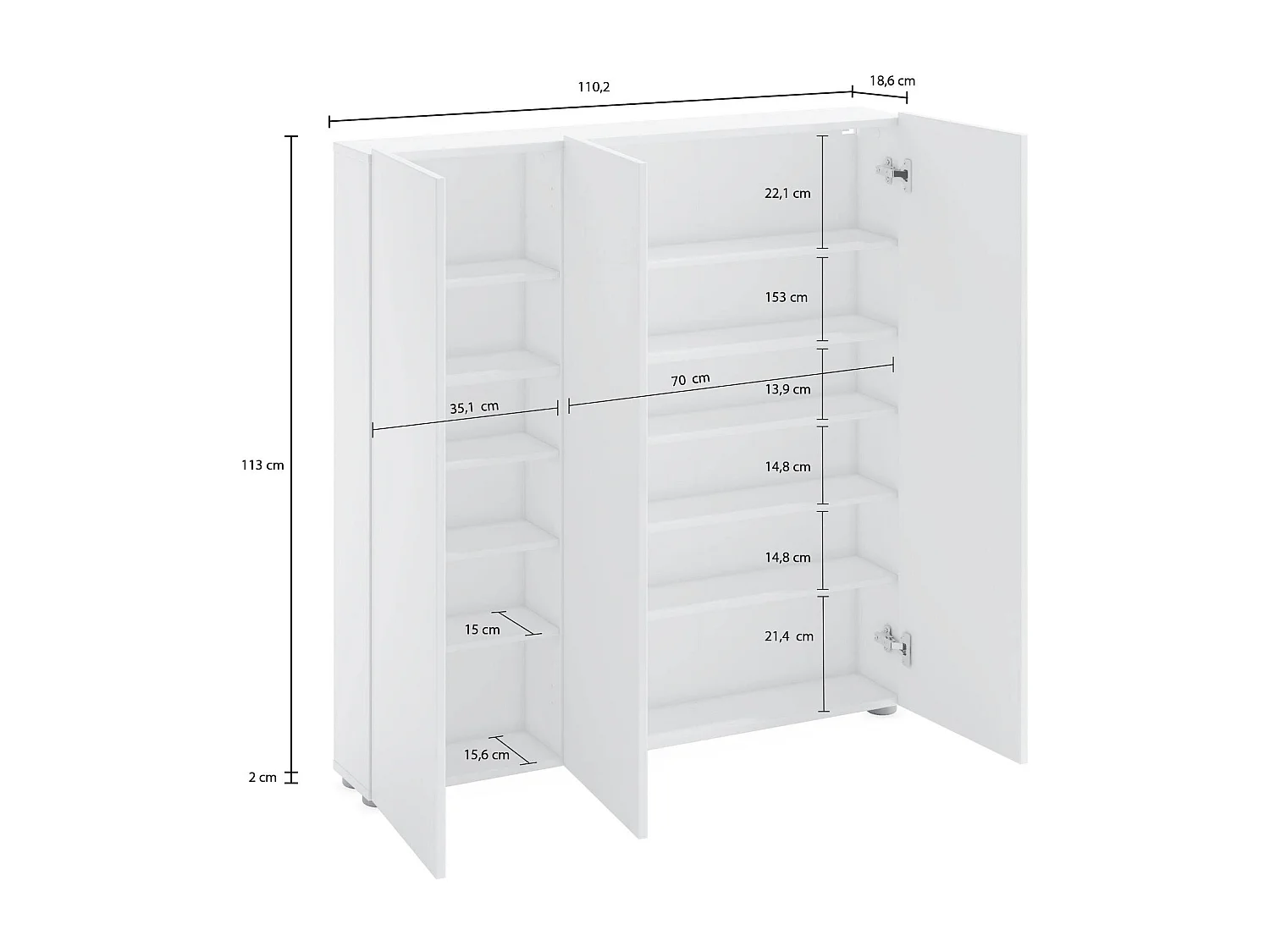 Großer Mehrzweckschrank Onice