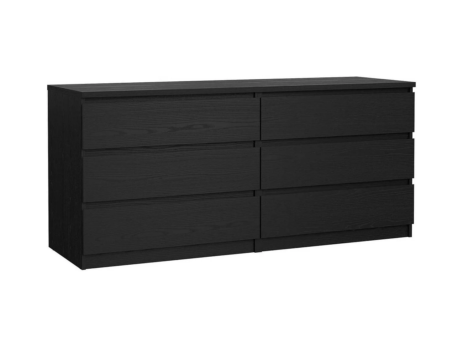 Buffet Dsaurin, Buffet du salon, Commode de salon, Garde-manger de cuisine, 154x50 h68 cm, Noir