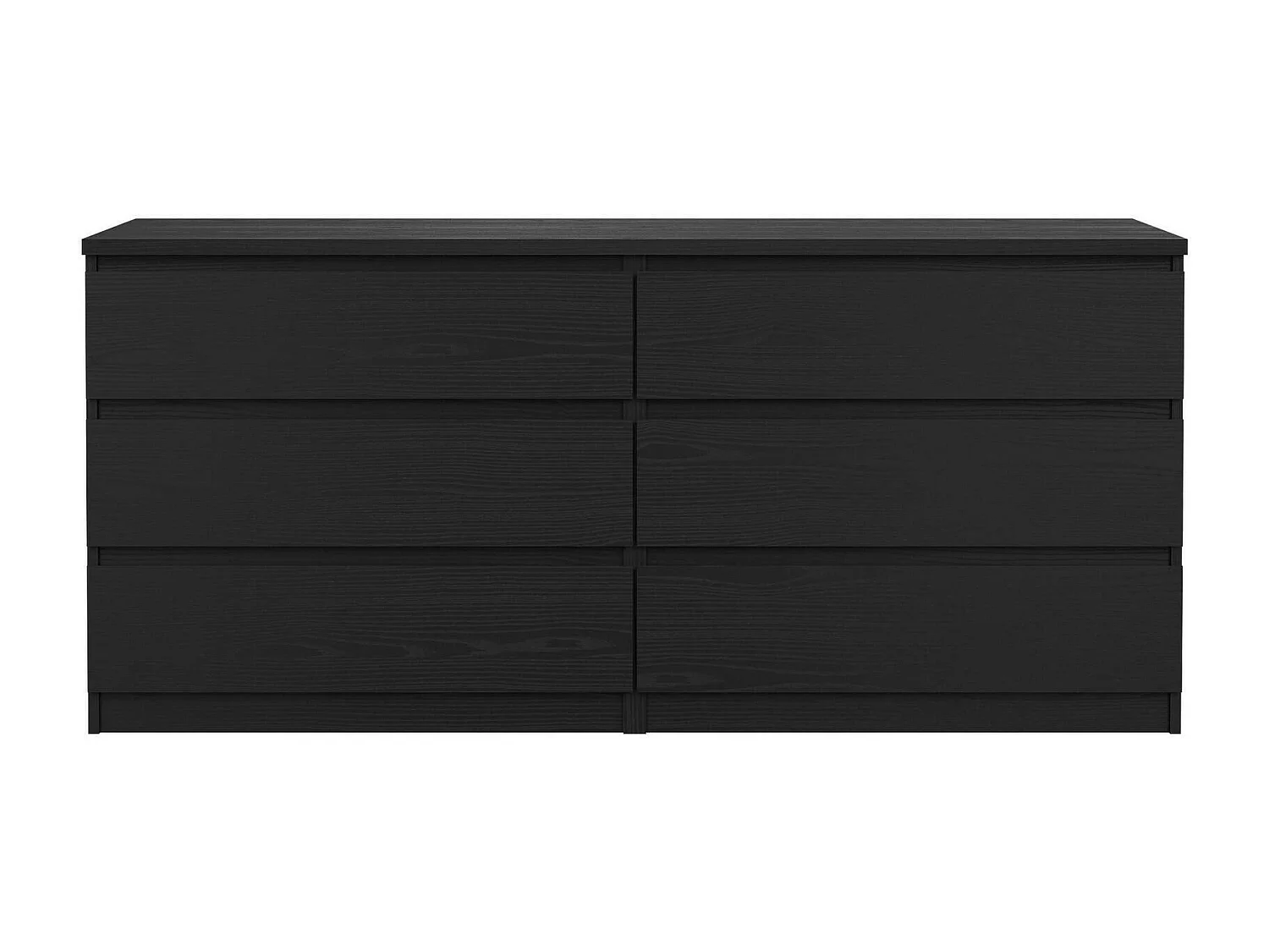 Aparador Dsaurin, Buffet de sala, Aparador de sala, Despensa de cozinha, 154x50 h68 cm, Preto