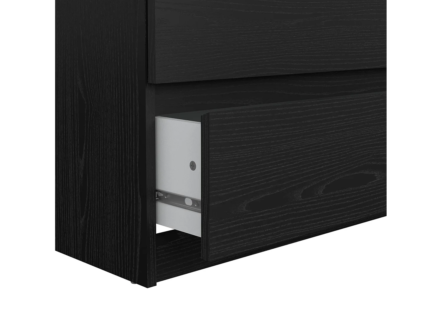 Aparador Dsaurin, Buffet de sala, Aparador de sala, Despensa de cozinha, 154x50 h68 cm, Preto