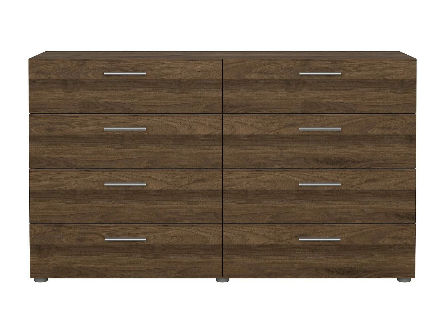 Dsattol dressoir, Woonkamerbuffet, Woonkamerdressoir, Keukenkast, 140x40 h82 cm, Walnoot