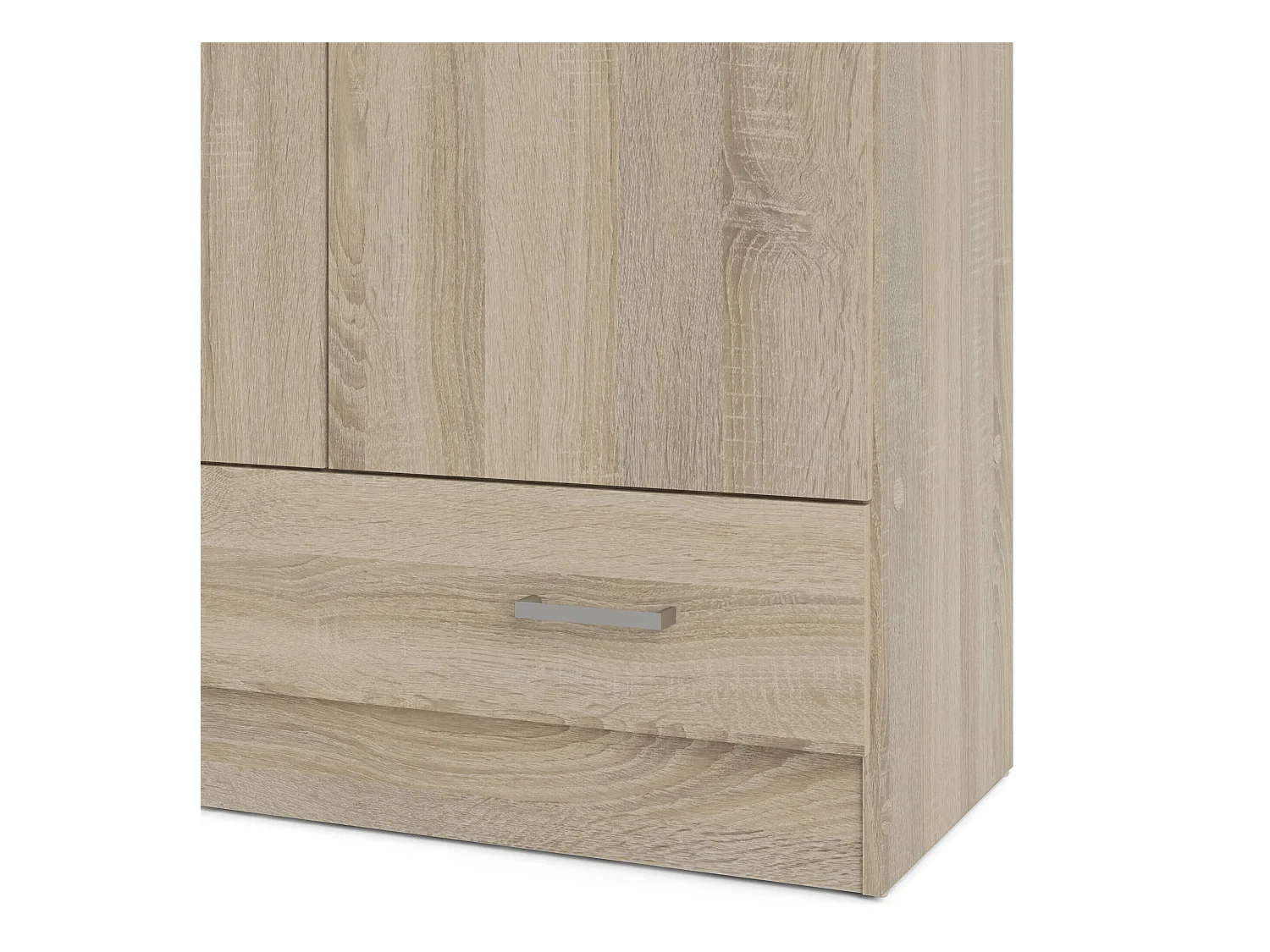 Garde-robe 2 portes Dsban, Meubles de chambre, Penderie de plain-pied, Placard à vêtements, 79x36 h170 cm, Chêne