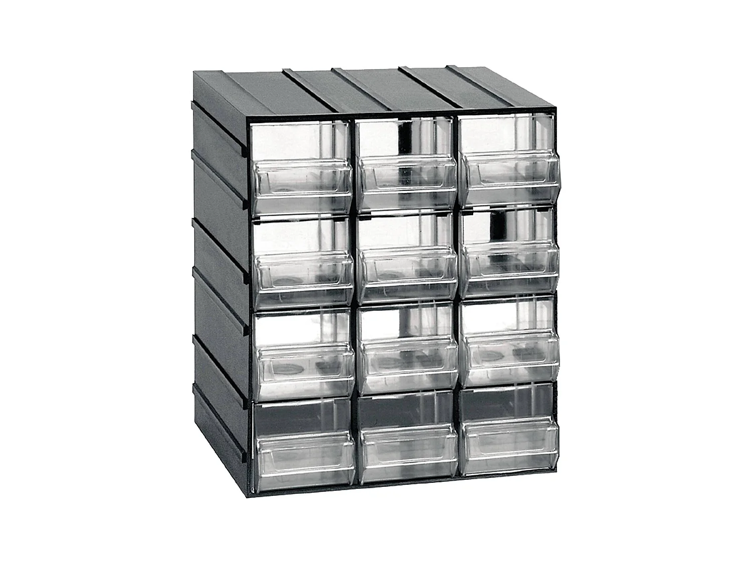 Armoire Polyvalente À 2 Portes, En Pvc, Anthracite, 19.2x14.8h23 Cm