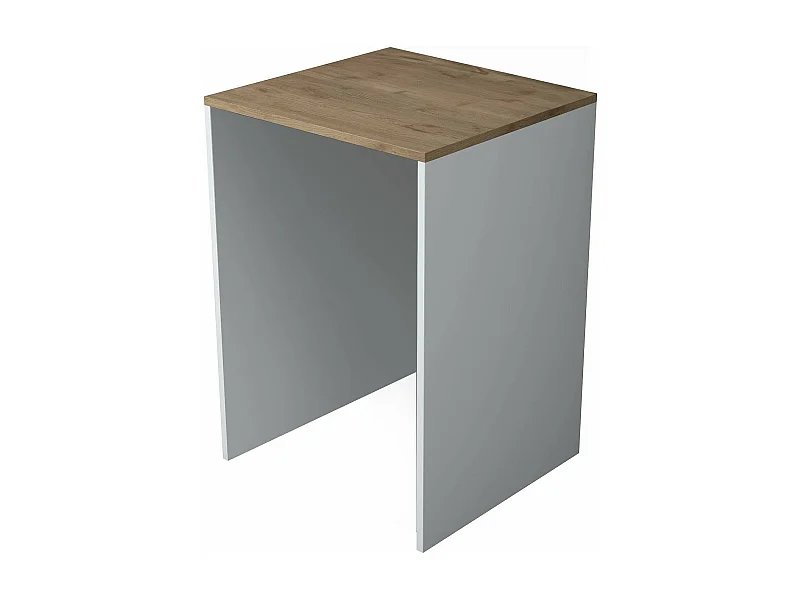 Dmora Armadio multiuso grande Dmagrass, Mobile multifunzionale, Mobiletto scarpiera, Guardaroba porta scarpe, 65x60h92 cm, Noce e Bianco