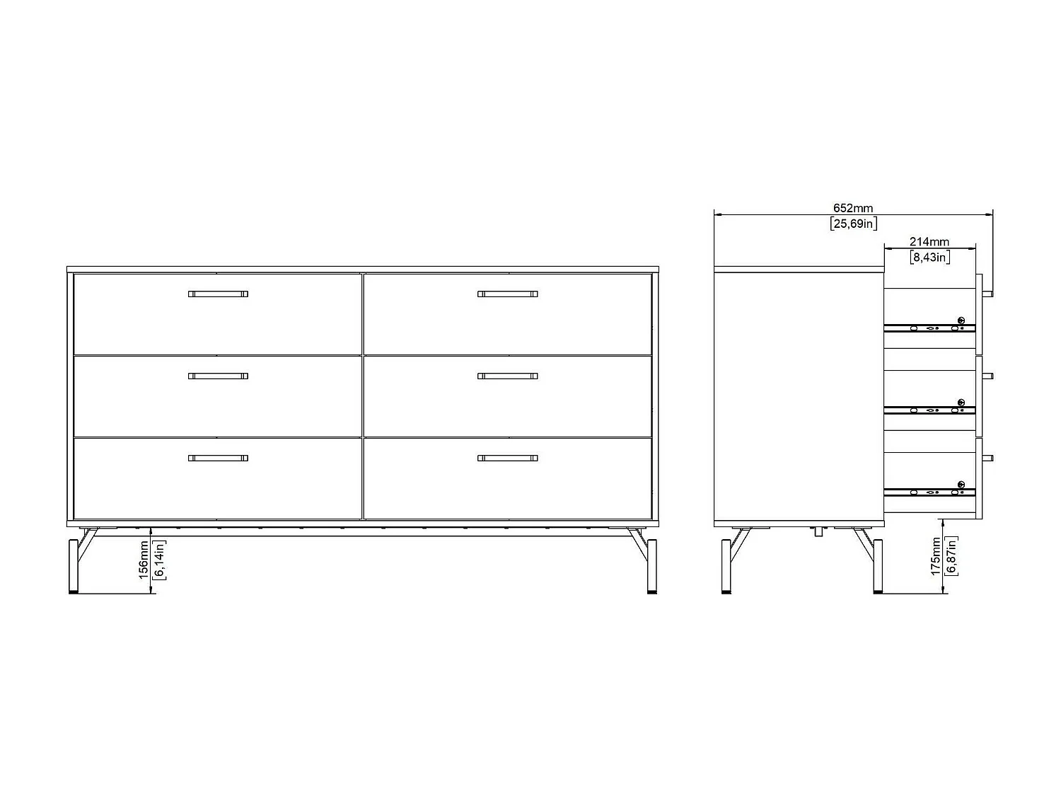 Buffet Dsass, Buffet du salon, Commode de salon, Garde-manger de cuisine, 139x40 h77 cm, Noir