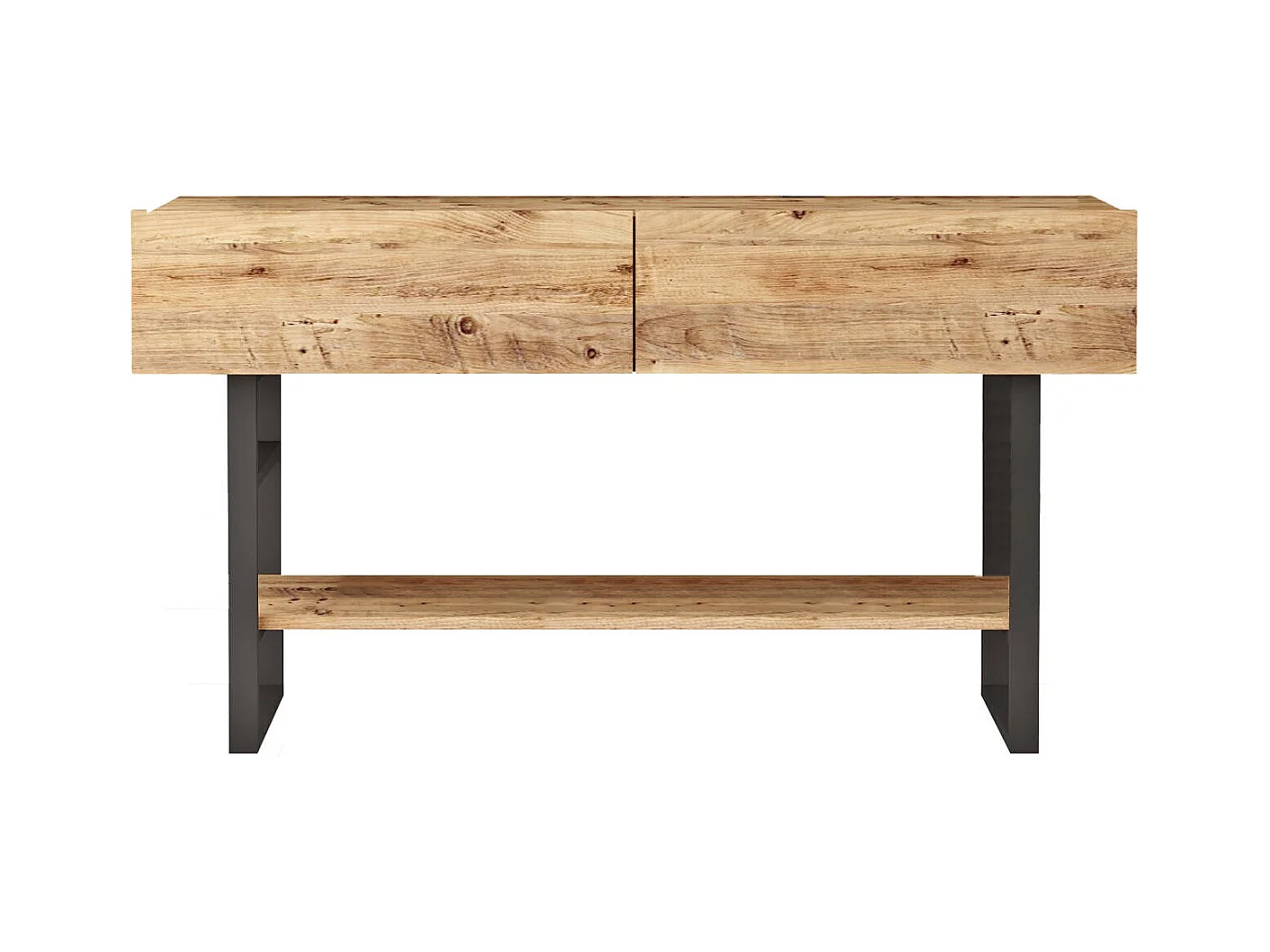 Buffet Dmarruocc, Buffet du salon, Commode de salon, Garde-manger de cuisine, 139x43 h76 cm, Chêne