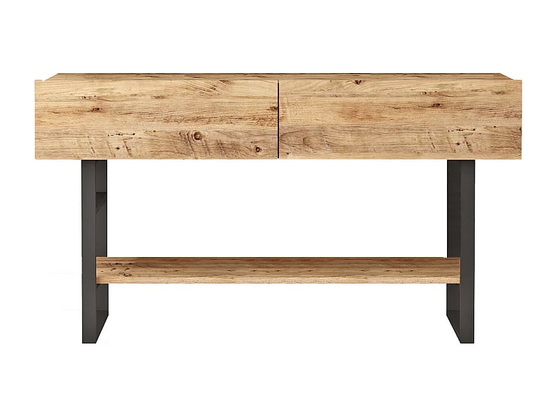 Buffet Dmarruocc, Buffet du salon, Commode de salon, Garde-manger de cuisine, 139x43 h76 cm, Chêne