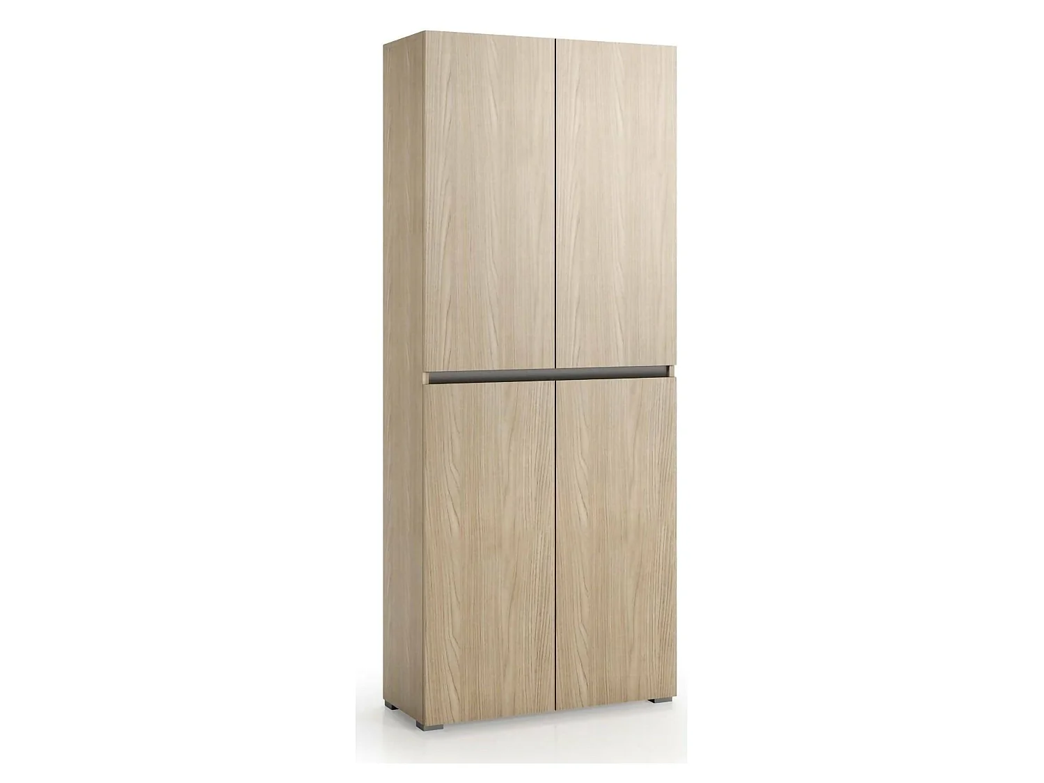 Armadio Multiuso Grande Arro, 7 Ripiani Made in Italy, 37x195h cm Marrone Olmo