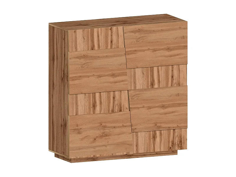 Armoire polyvalente 2 portes Ddescigli, Armoire multifonctionnelle, Armoire 2 portes, 120x44h126 cm, Chêne