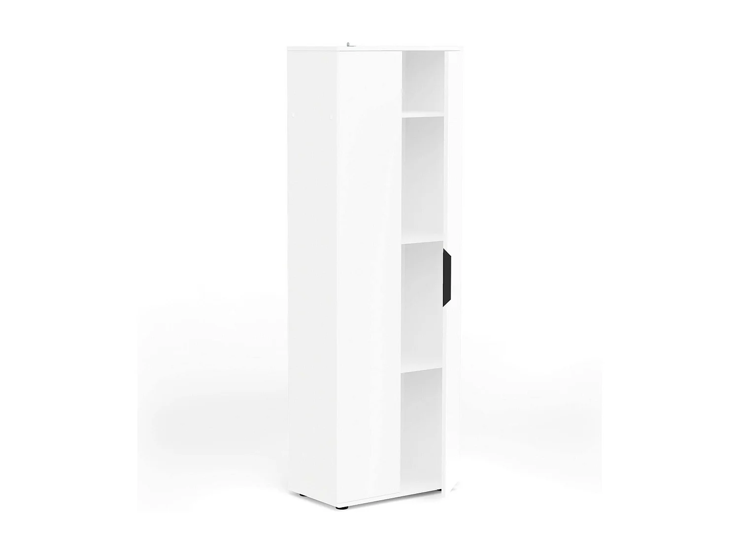 Armoire polyvalente à 2 portes Dgoessilin, Meubles multifonctionnels, Casier à chaussures, Support à chaussures pour armoire, 61x35 h180 cm, Blanc mat