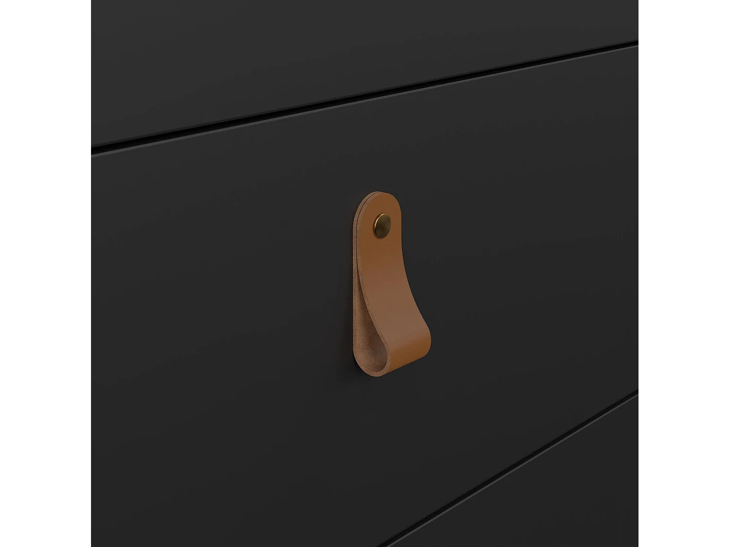 Kommode Dsaracc, Wohnzimmerbuffet, Wohnzimmer-Sideboard, Moderne Küchen-Speisekammer, 151x38 h80 cm, Schwarz