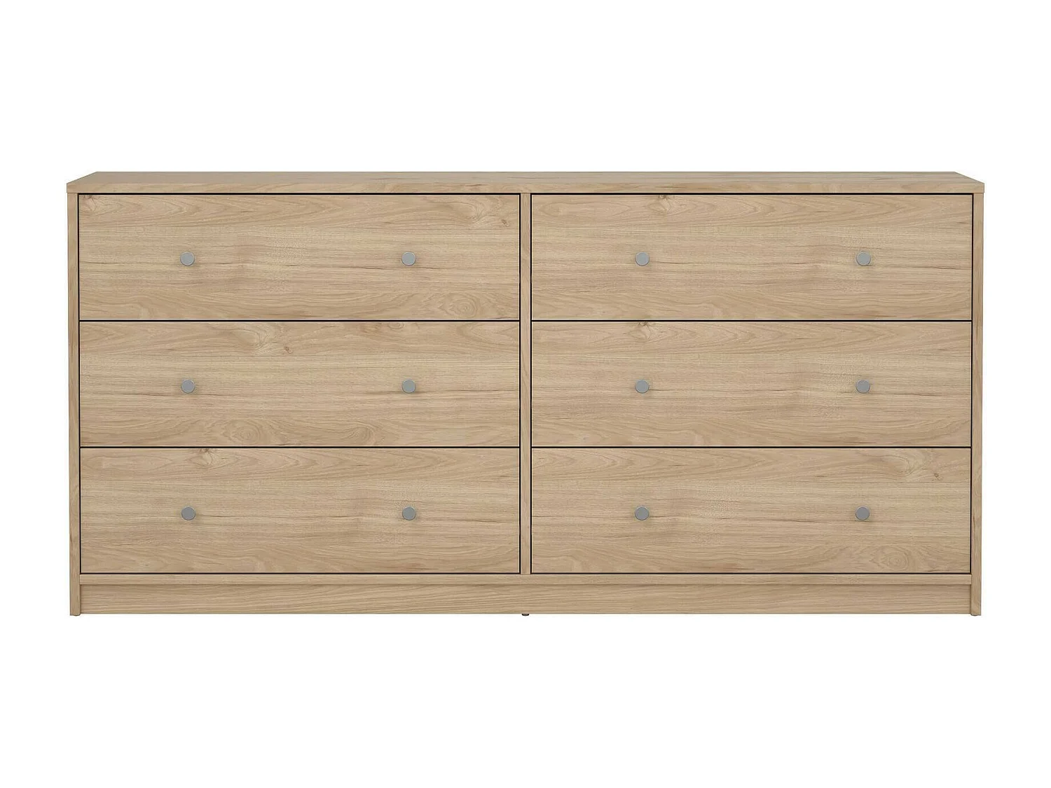 Dsanto dressoir, Woonkamerbuffet, Woonkamerdressoir, Keukenkast, 143x30 h68 cm, Eiken
