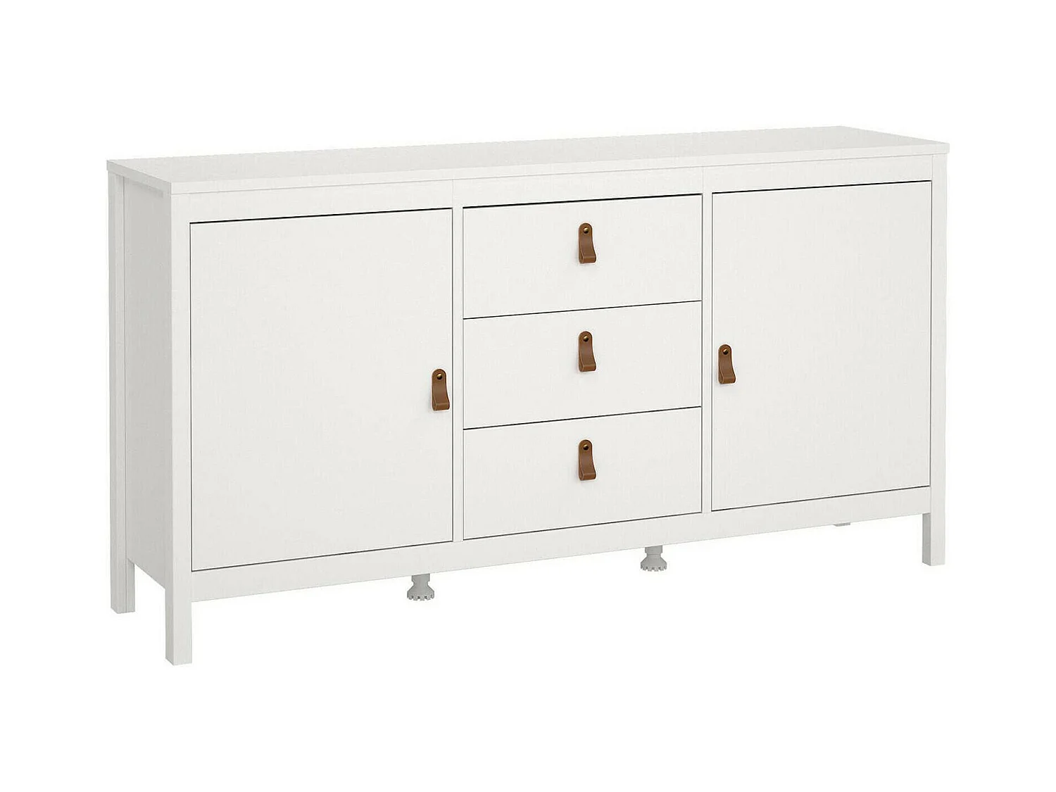 Dsaracc dressoir, Woonkamerbuffet, Woonkamerdressoir, Keukenkast, 151x38 h80 cm, Wit