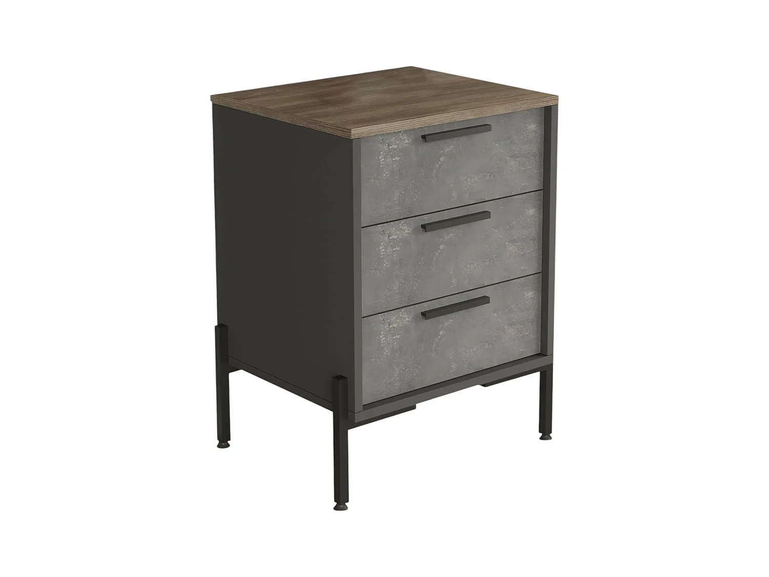 Dmangravit Dressoir, Woonkamerbuffet, Woonkamerdressoir, Keukenkast, 54x45 h70 cm, Bruin en Grijs