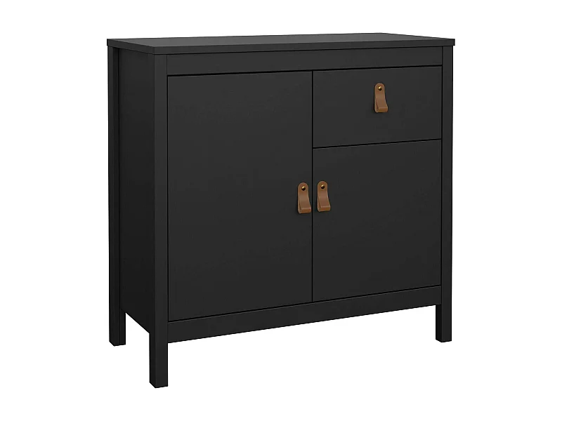 Dsaracin dressoir, Woonkamerbuffet, Woonkamerdressoir, Keukenkast, 82x38 h80 cm, Zwart