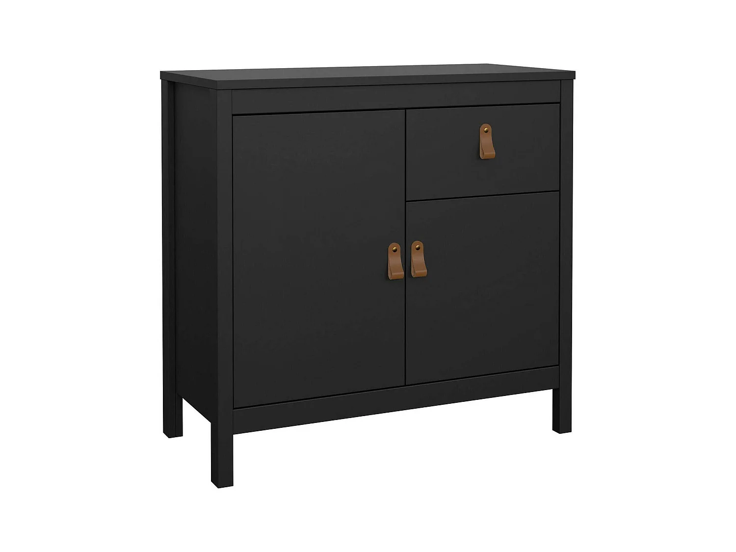 Dsaracin dressoir, Woonkamerbuffet, Woonkamerdressoir, Keukenkast, 82x38 h80 cm, Zwart