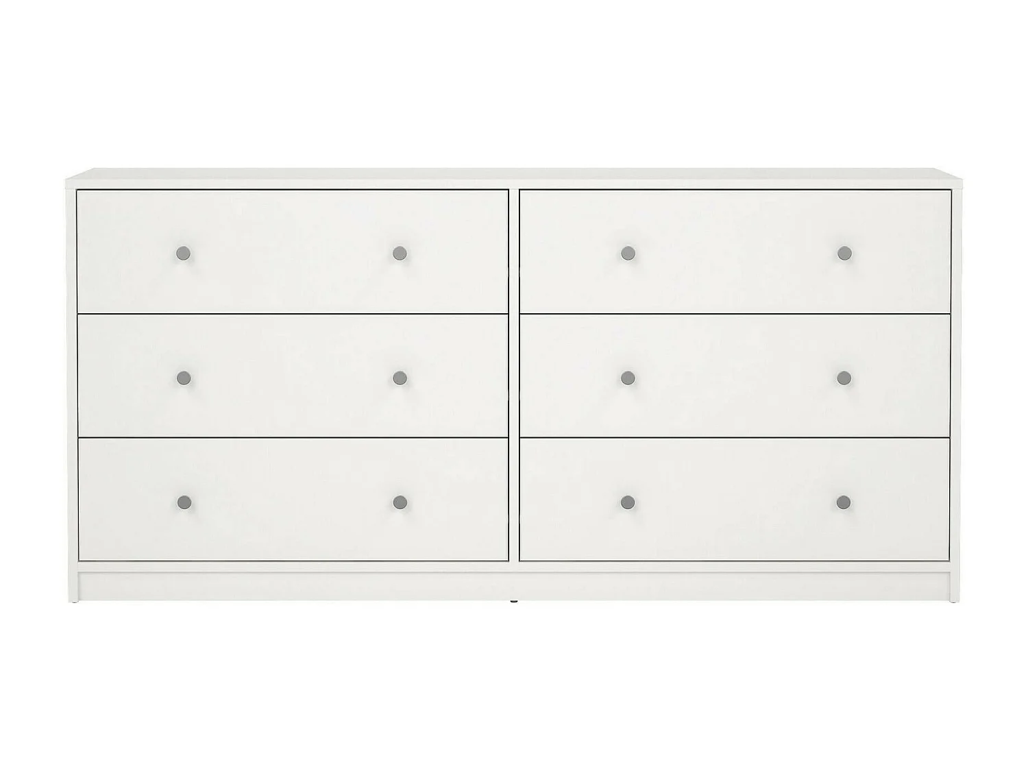 Dsanto dressoir, Woonkamerbuffet, Woonkamerdressoir, Keukenkast, 143x30 h68 cm, Wit