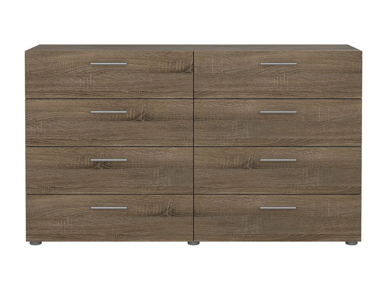 Dmora - Credenza Phethai, 140x40 h82 cm, Rovere