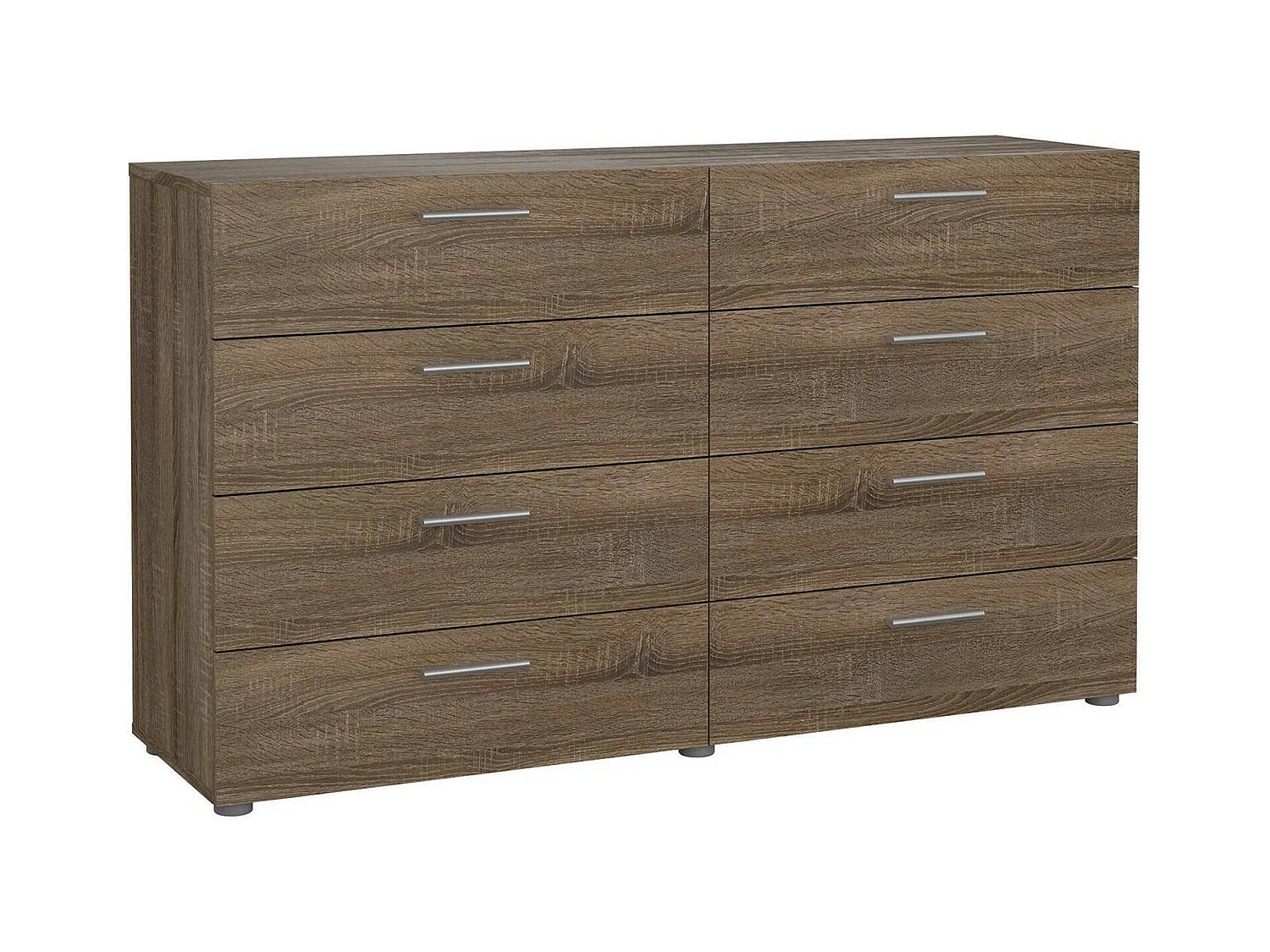 Buffet Dsattol, Buffet du salon, Commode de salon, Garde-manger de cuisine, 140x40 h82 cm, Chêne clair