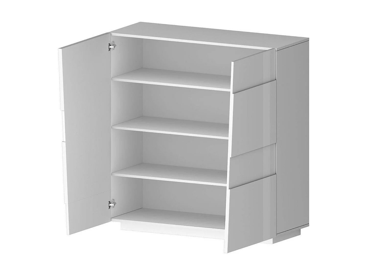 Ddescigli Multifunctionele kledingkast 2 deuren, Multifunctionele kast, 2-deurskast, 120x44h126 cm, Wit