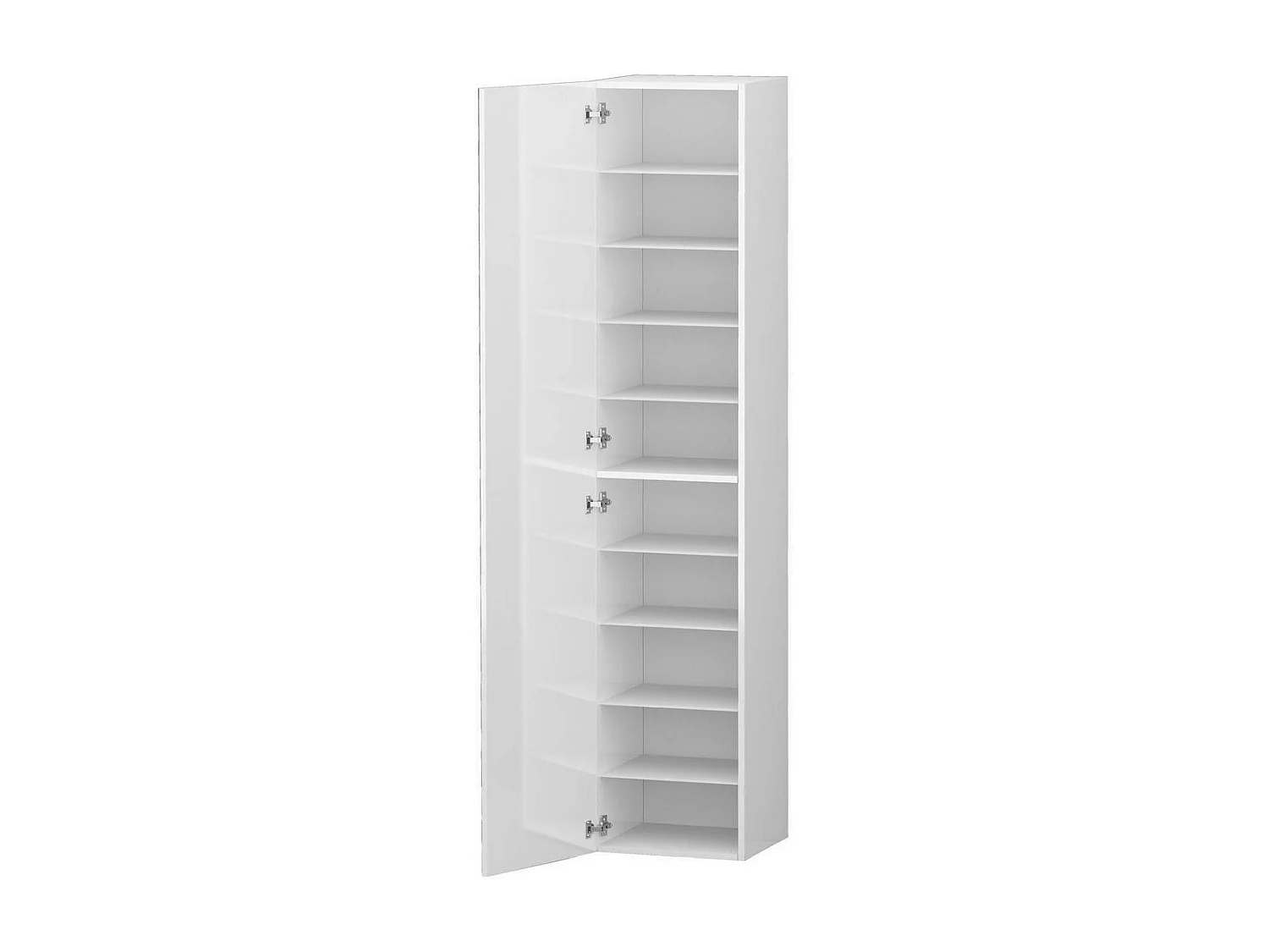 Armoire polyvalente 1 porte Ddastolf, Armoire polyvalente avec 1 porte, Armoire multifonctionnelle, 45x35h190 cm, Blanc