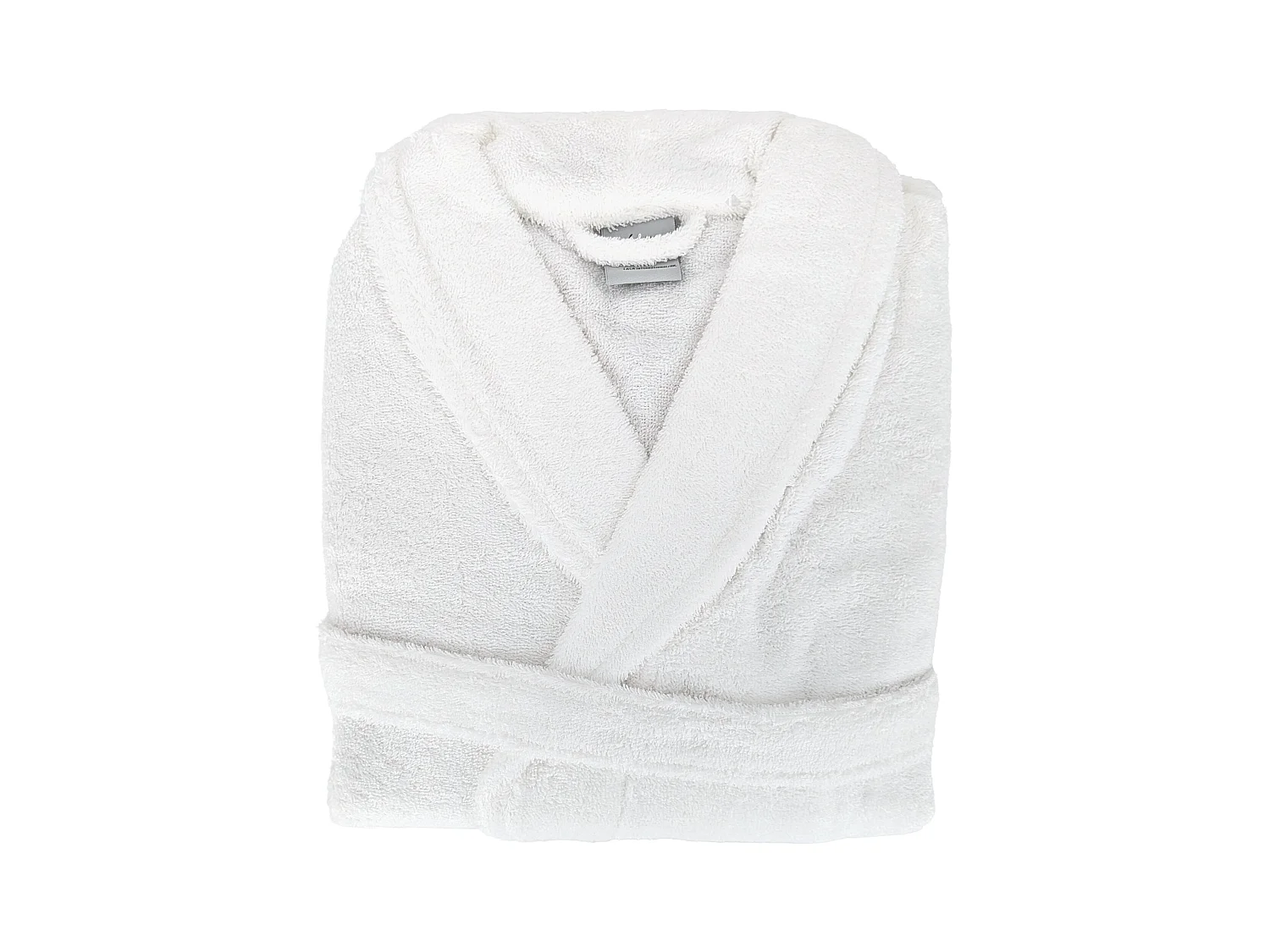 Peignoir col châle adulte PURE coton XXL blanc