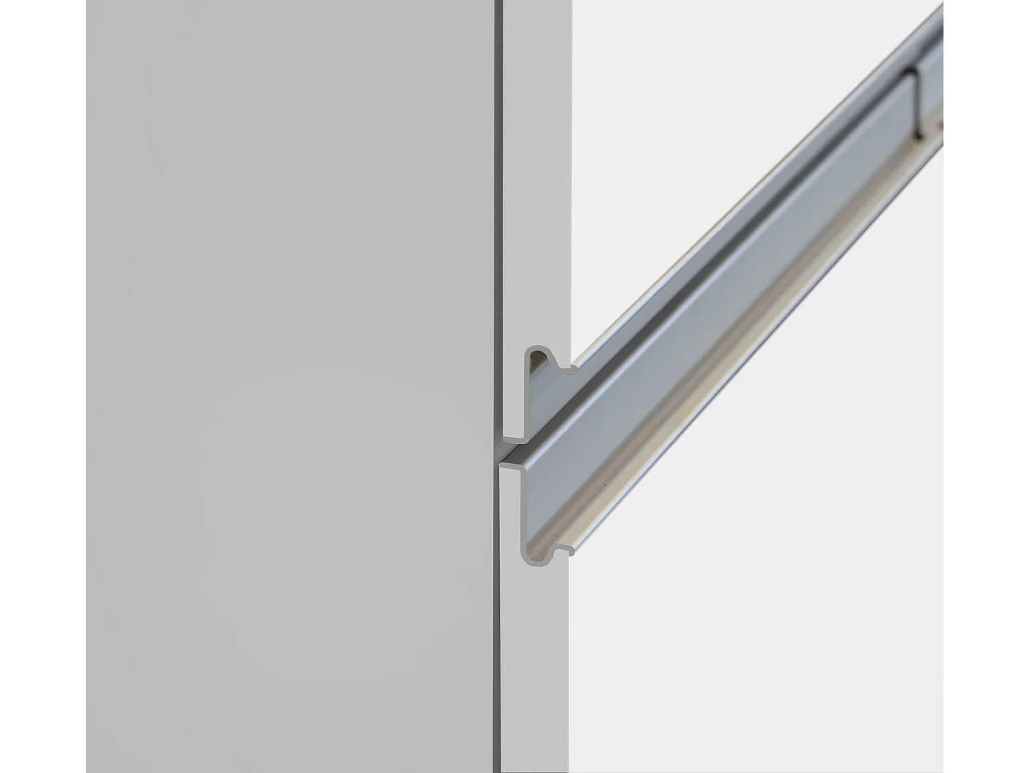 Küchenschrank Dcasiragh, Mehrzweckschrank, Küchenzeile Schrank, Multifunktionales Kühlregal, 100 % Made in Italy, 30 x 60 x 165 cm, glänzendes WeiÃŸ und Eiche