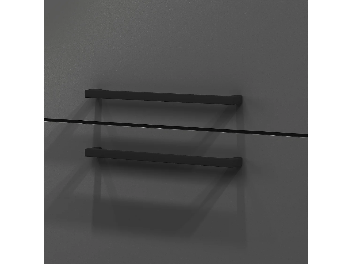 Dcasiragh keukenkast, multifunctionele kledingkast, kitchenettekast, multifunctionele koelkasthouder, 100% gemaakt in Italië, 30x60h165 cm, antraciet en leisteen