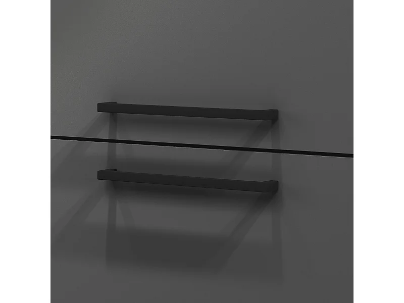 Dcasiragh keukenkast, multifunctionele kledingkast, kitchenettekast, multifunctionele koelkasthouder, 100% gemaakt in Italië, 30x60h165 cm, antraciet en leisteen