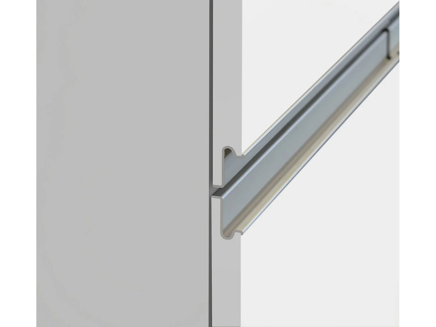 Küchenschrank Dcasiragh, Mehrzweckschrank, Küchenzeile Schrank, Multifunktionales Kühlregal, 100 % Made in Italy, 30 x 60 x 165 cm, glänzendes WeiÃŸ und Schiefer