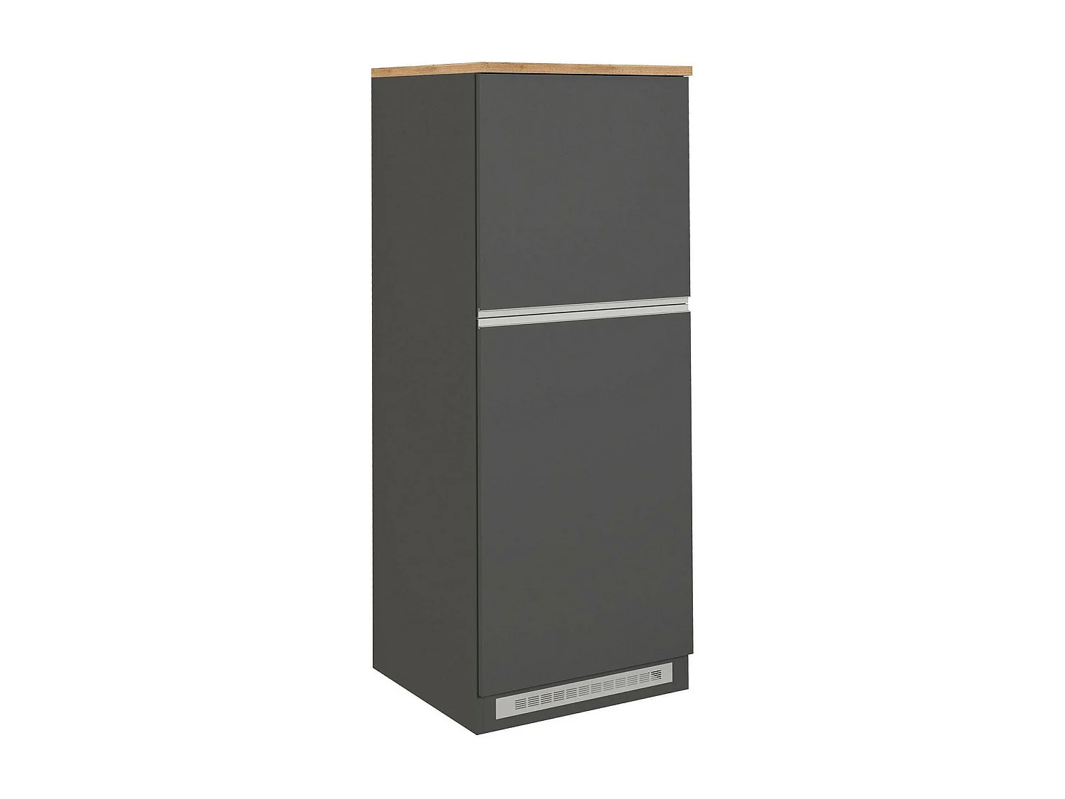 Buffet de Cuisine Dcasasol, Armoire polyvalente, Meuble de kitchenette, Support réfrigérateur multifonctionnel, 100% Made in Italy, 60x60h165 cm