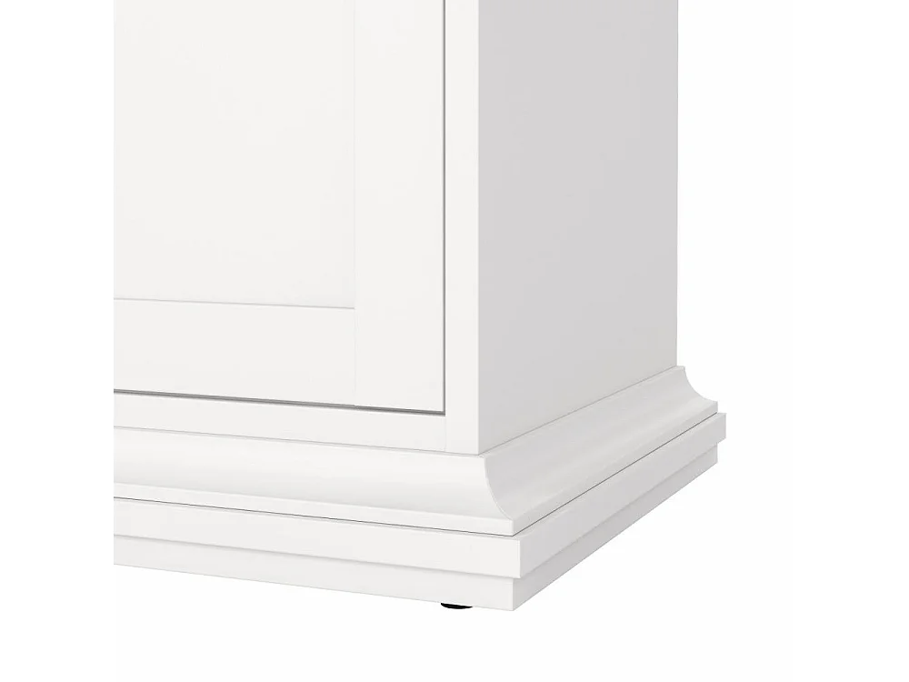 Dthura TV-meubel, Woonkamerdressoir, Lage tv-kast, Voorzien van wandbasis, 149x42 h51 cm, Wit