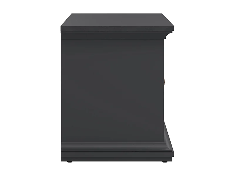 Dthura TV-meubel, Woonkamerdressoir, Lage tv-kast, Voorzien van wandbasis, 149x42 h51 cm, Grijs