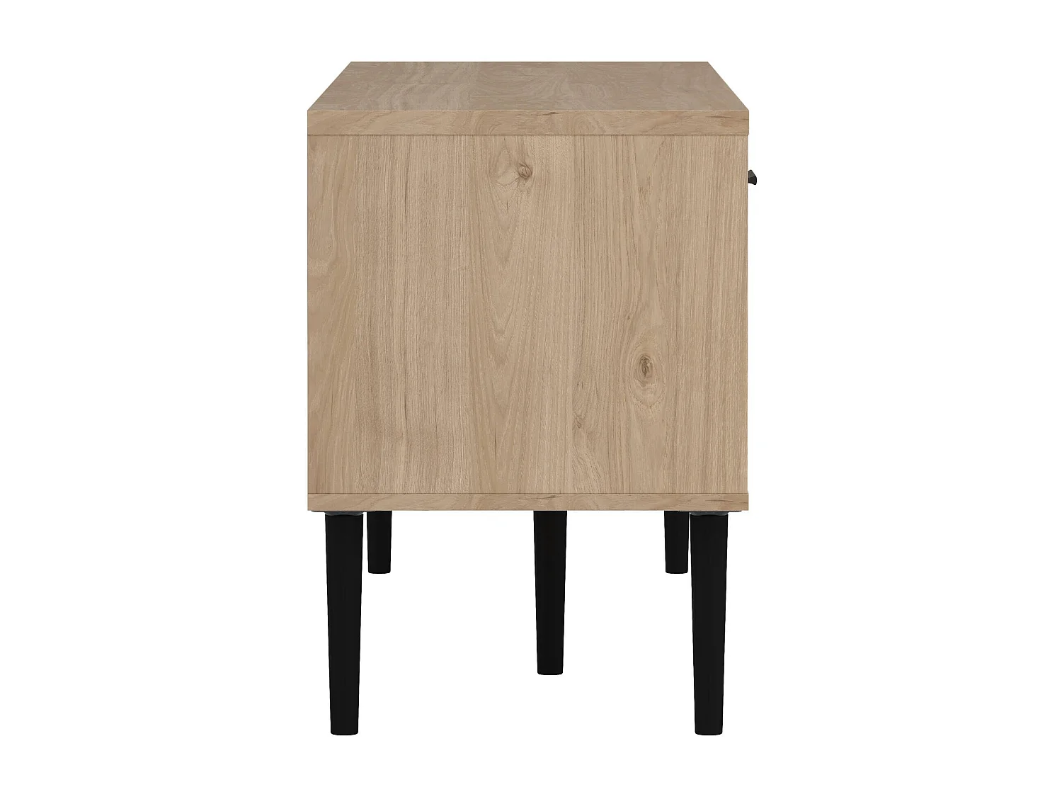 Dtoc TV-meubel, Woonkamerdressoir, Lage TV-kast, Voorzien van onderbouw, 147x40 h57 cm, Eiken