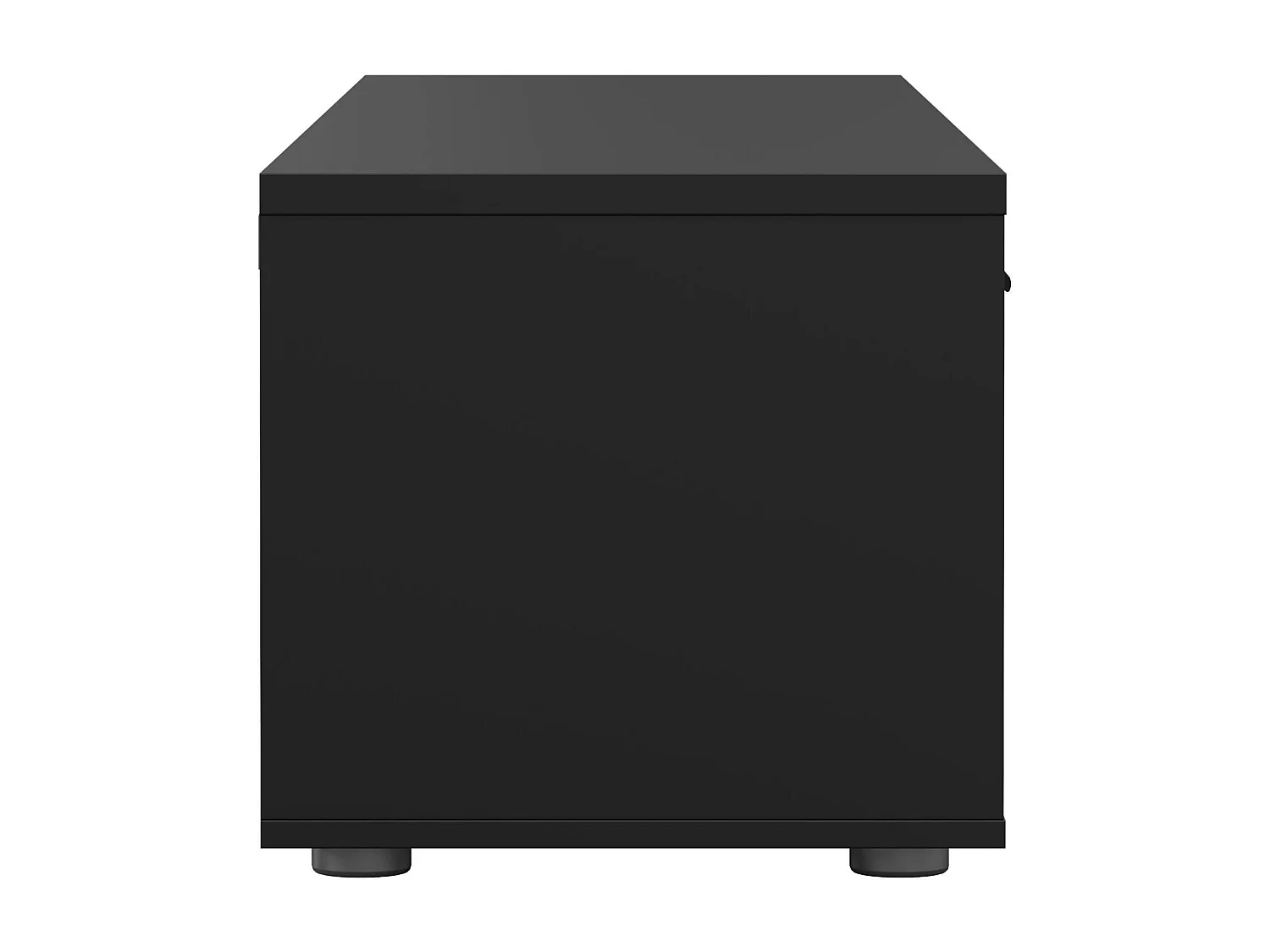 Dtinagli TV-meubel, Woonkamerdressoir, Lage tv-kast, Voorzien van wandbasis, 177x40 h38 cm, Zwart