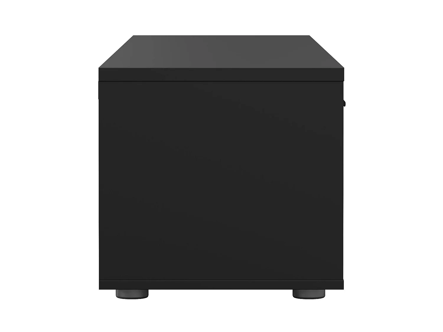 Meuble TV Dtinagli, Buffet de salon, Armoire basse pour TV, Base murale de rangement, 177x40 h38 cm, Noir