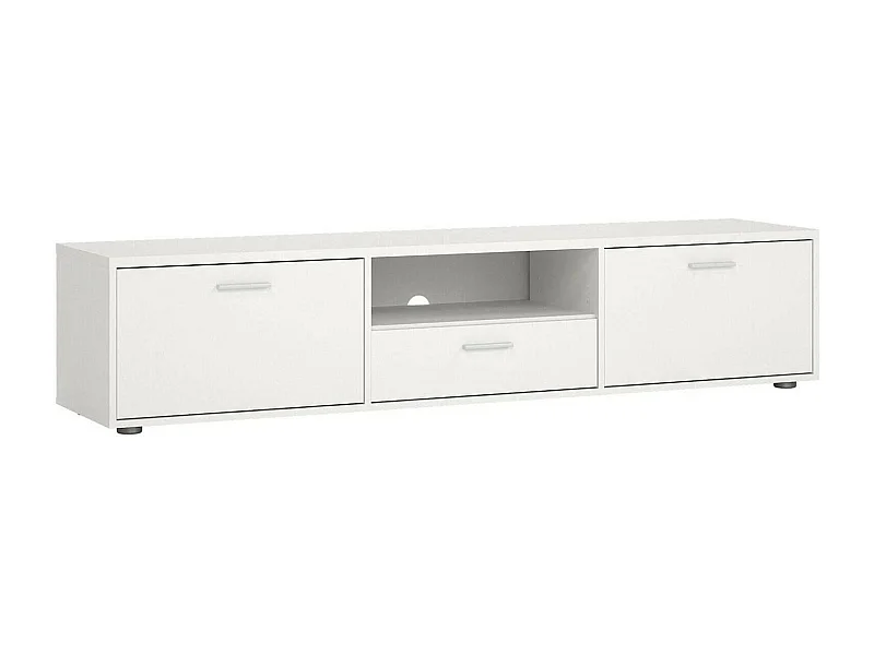 Mueble de televisión Dtinagli, Aparador de salón, Mueble bajo para TV, Base de pared equipada, 177x40 h38 cm, Blanco