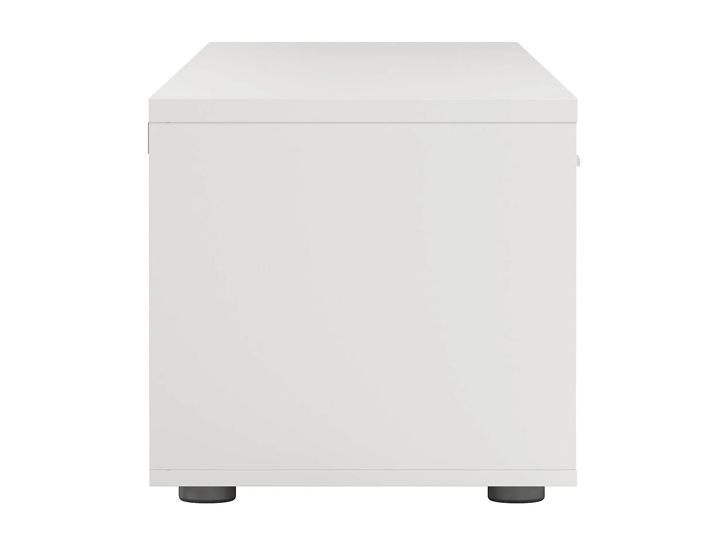 Meuble TV Dtinagli, Buffet de salon, Armoire basse pour TV, Base murale de rangement, 177x40 h38 cm, Blanc