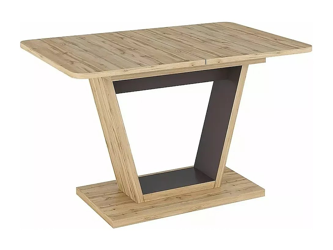 Table à manger Nigel (80x120-160)/Marron&Anthrazit