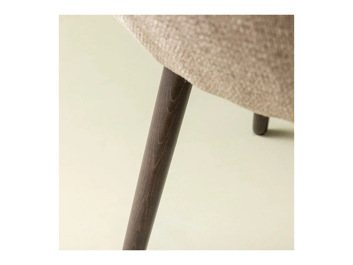 Set van 6 bridgefauteuils in stof L51 cm - ERNEST
