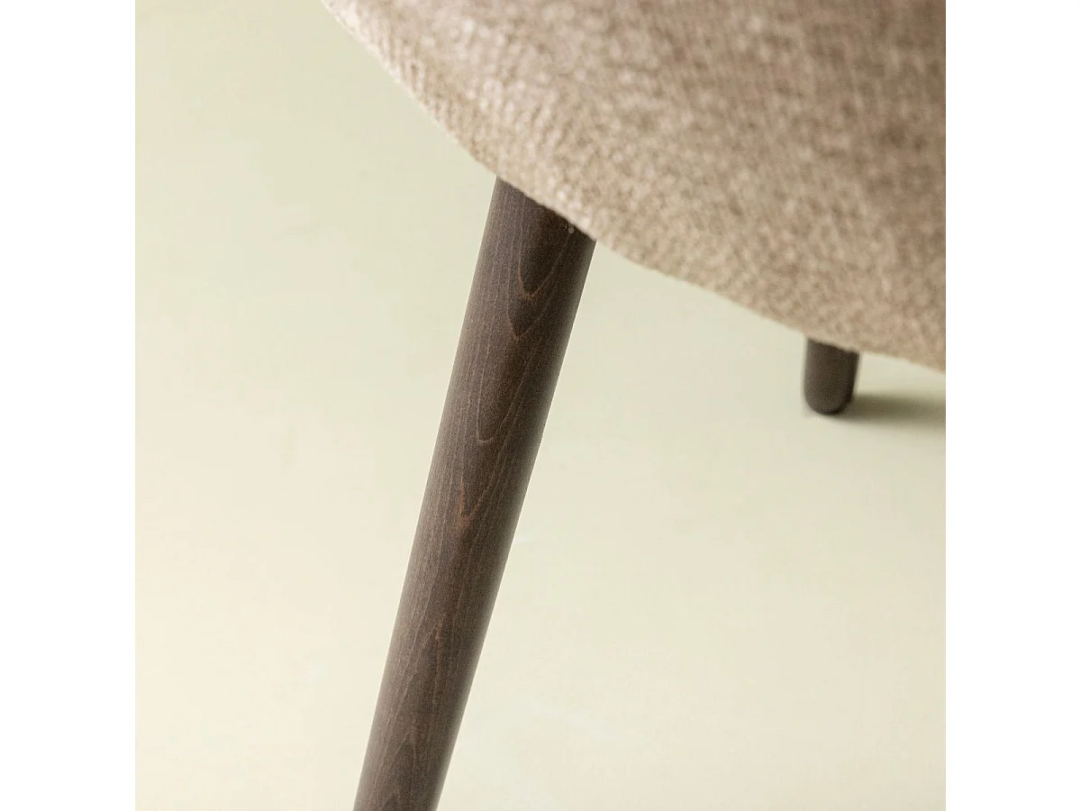 Set van 6 bridgefauteuils in stof L51 cm - ERNEST